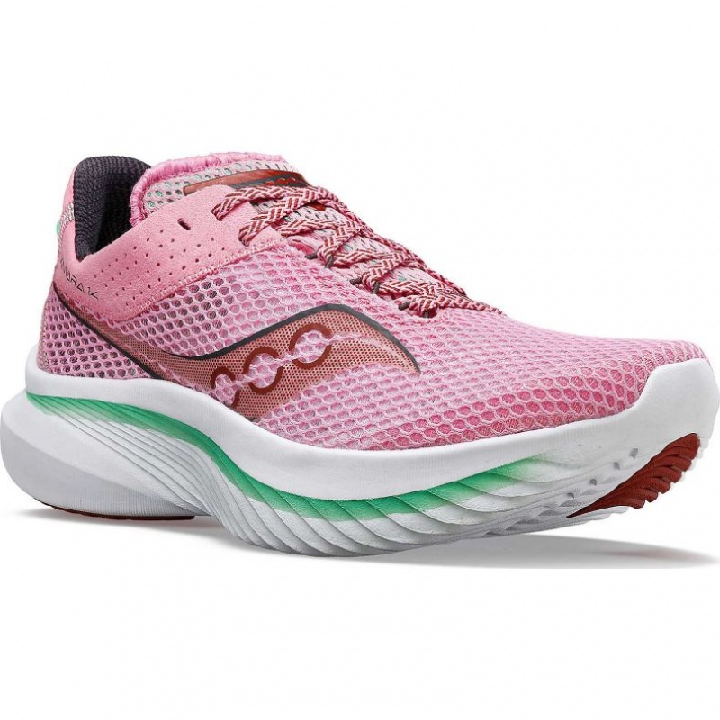 Saucony Kinvara 14 Laufschuhe Damen Rosa | SCHWEIZ TBHLG