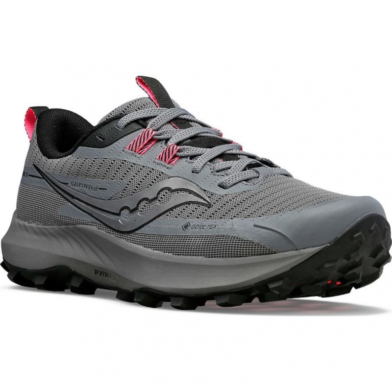 Saucony Peregrine 13 GTX Trailrunning Schuhe Damen Grau | SCHWEIZ FOMVJ