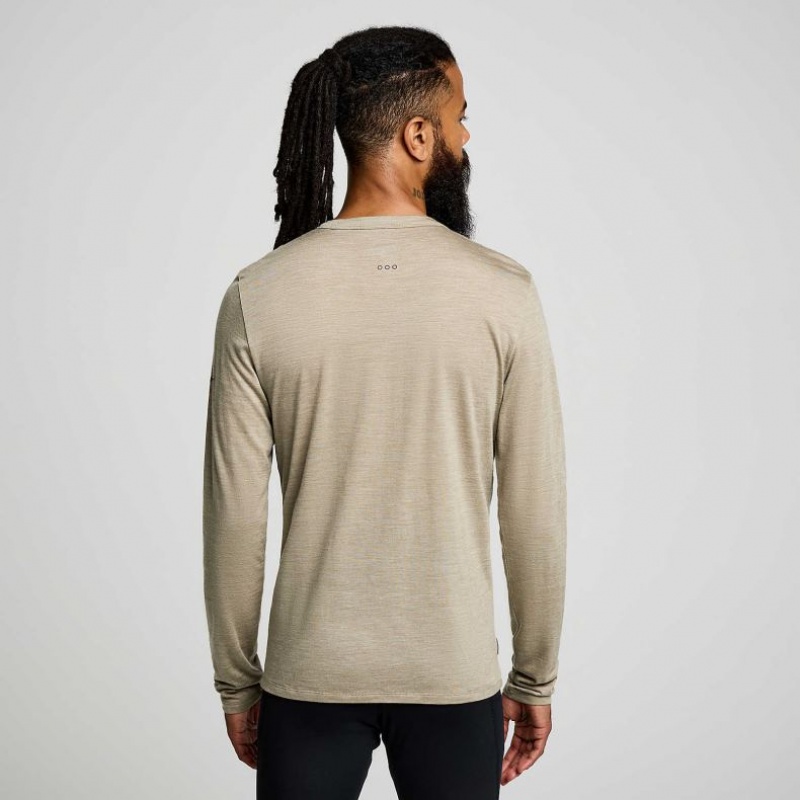 Saucony Peregrine Merino Long Sleeve T-Shirt Herren Olivgrün | SCHWEIZ BIZNH