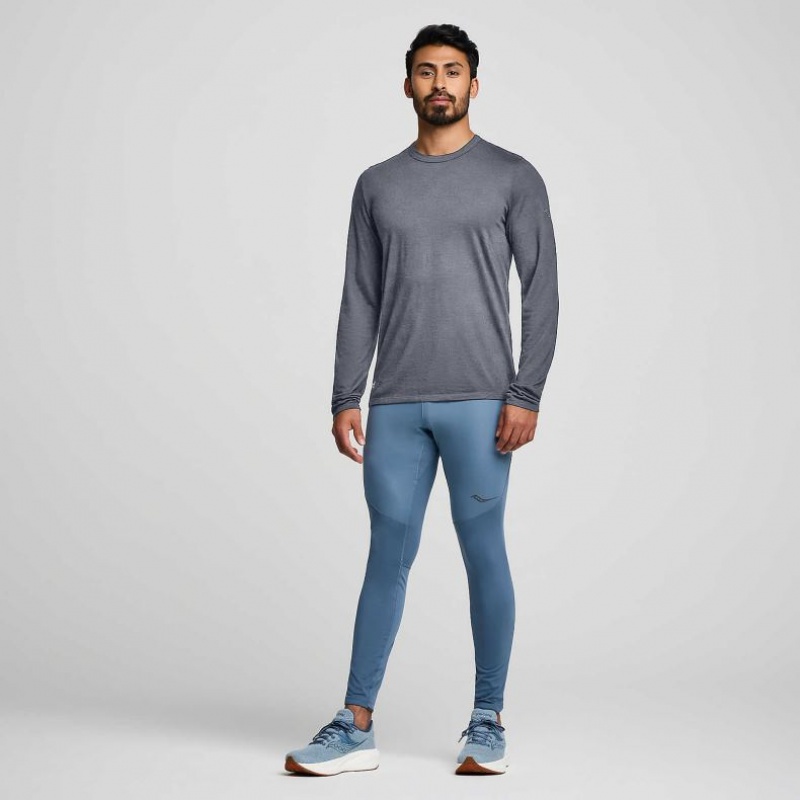 Saucony Peregrine Merino Long Sleeve T-Shirt Herren Grau | SCHWEIZ WTHEZ