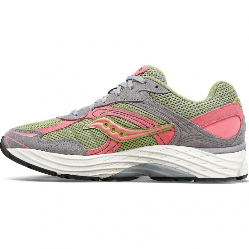 Saucony ProGrid Omni 9 Premium Sneaker Damen Grau Grün Rosa | SCHWEIZ ZMAQK