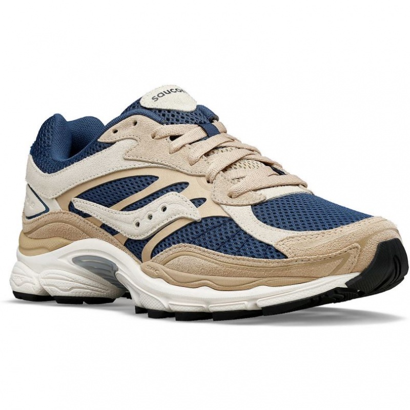 Saucony ProGrid Omni 9 Premium Sneaker Damen Beige Blau | SCHWEIZ XQZYC