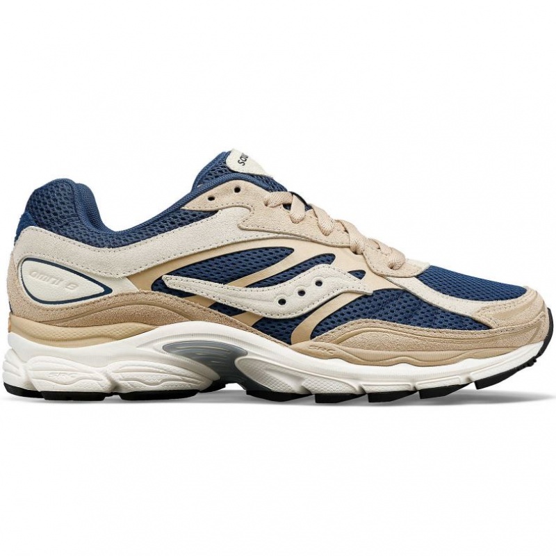 Saucony ProGrid Omni 9 Premium Sneaker Damen Beige Blau | SCHWEIZ XQZYC