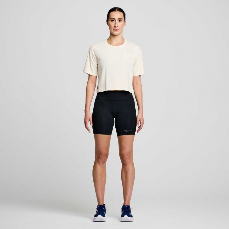 Saucony Recovery Boxy T-Shirt Damen Weiß | SCHWEIZ BYFMP