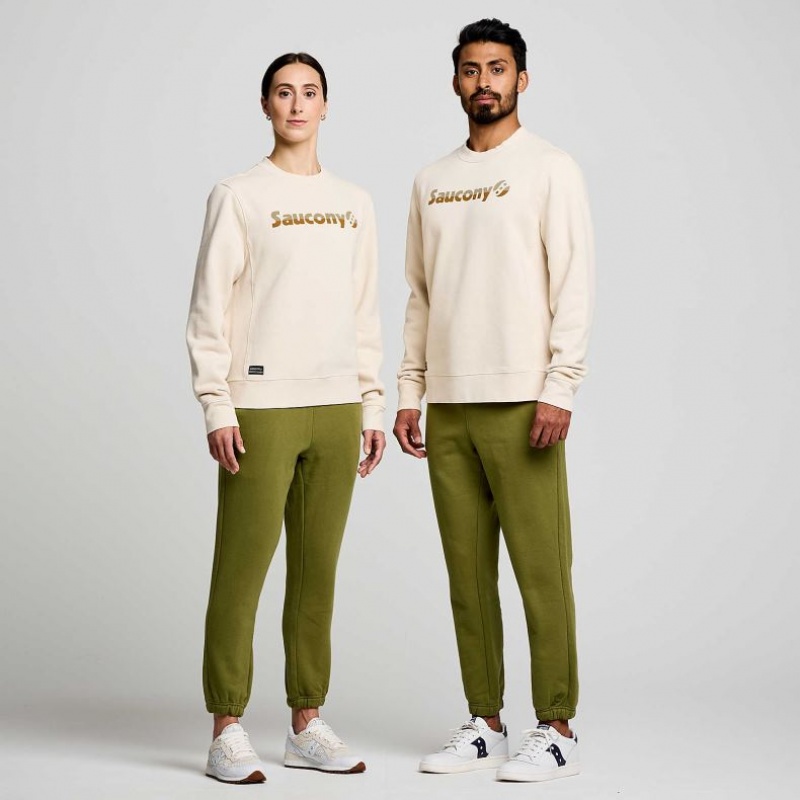 Saucony Recovery Crew Sweatshirt Damen Beige | SCHWEIZ IANCH