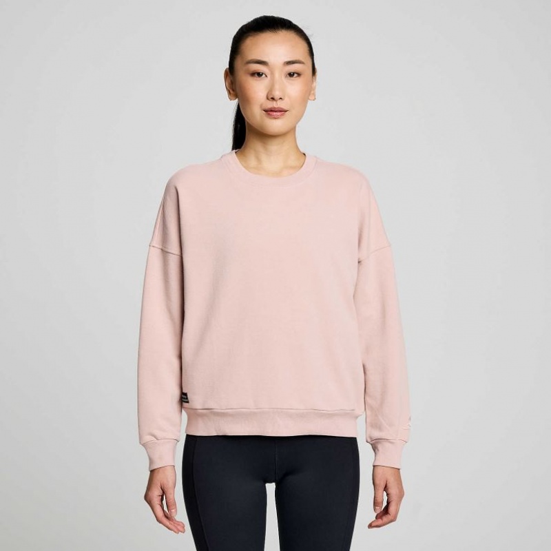 Saucony Recovery Crew Sweatshirt Damen Rosa | SCHWEIZ JQYSC