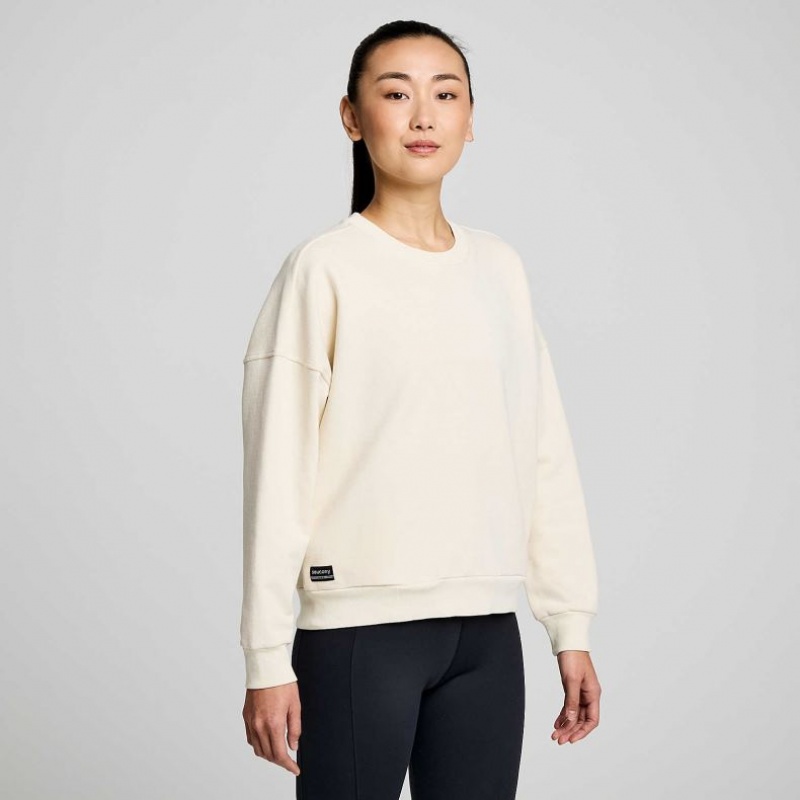 Saucony Recovery Crew Sweatshirt Damen Weiß | SCHWEIZ UBWPY