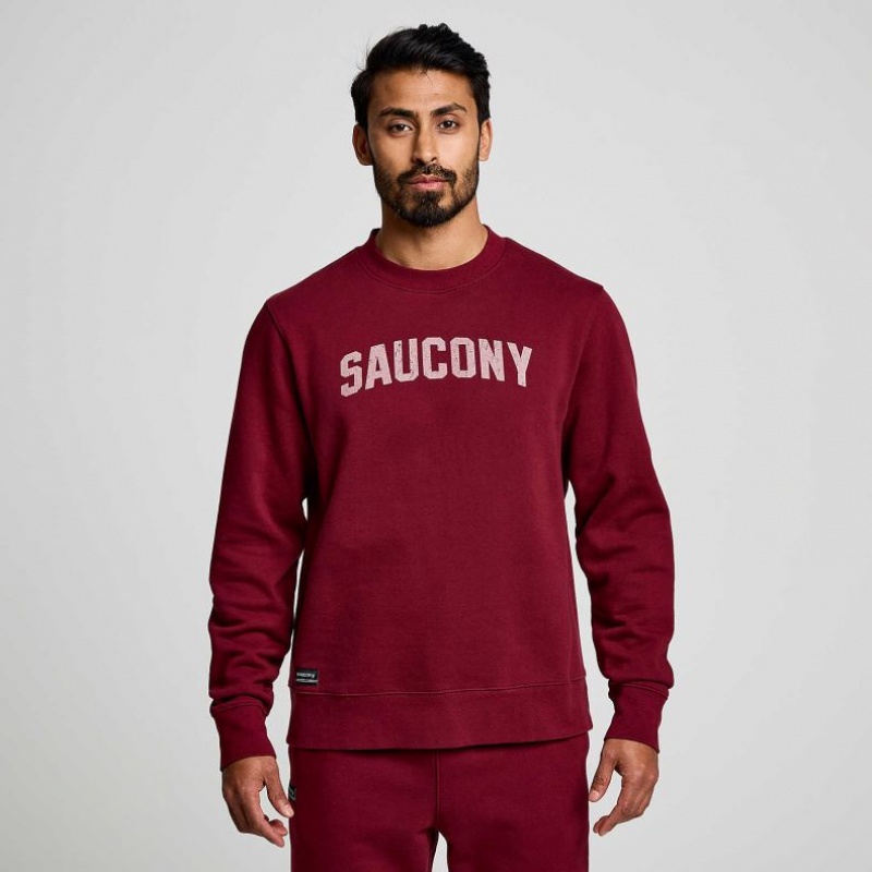 Saucony Recovery Crew Sweatshirt Herren Rot | SCHWEIZ WITRU