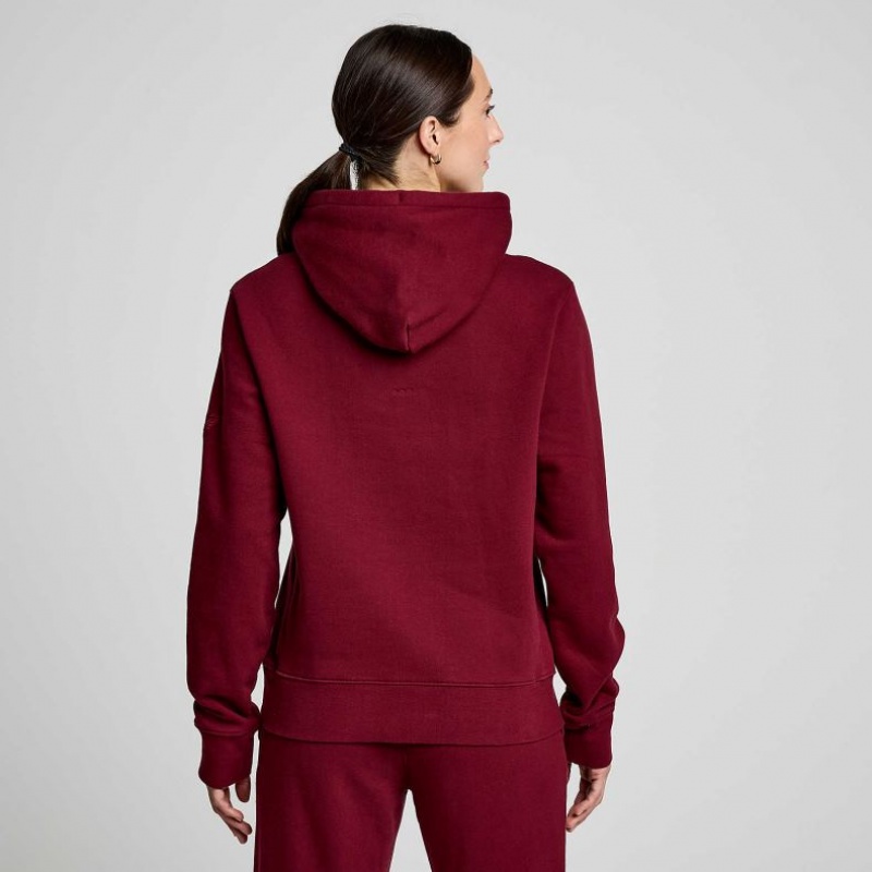 Saucony Recovery Hoodie Damen Bordeaux | SCHWEIZ NGQPU