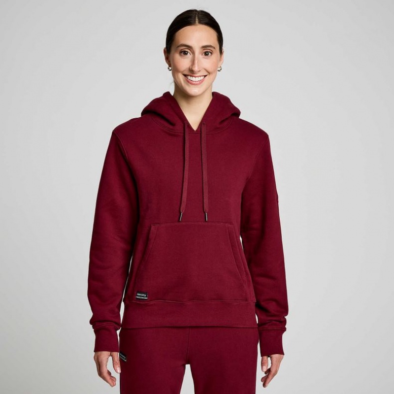 Saucony Recovery Hoodie Damen Bordeaux | SCHWEIZ NGQPU