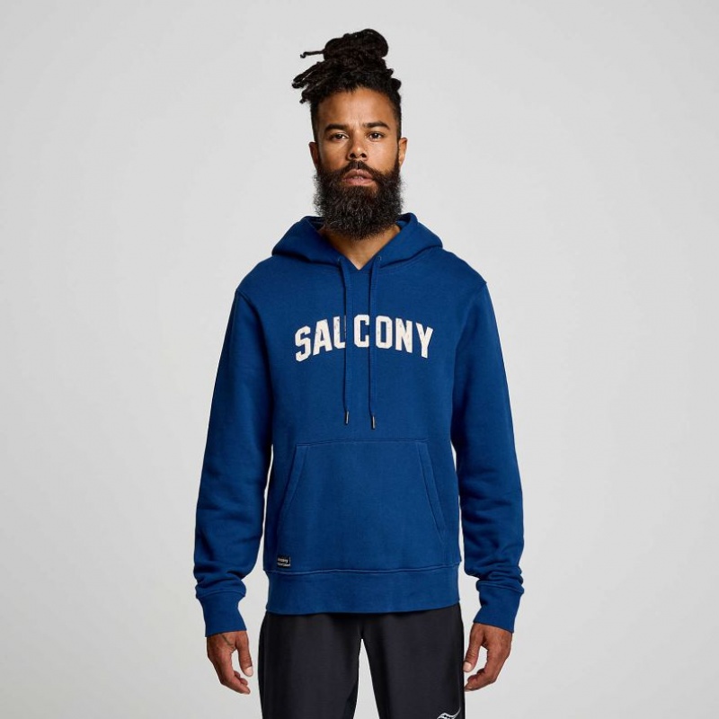 Saucony Recovery Hoodie Herren Indigo | SCHWEIZ OBYJC