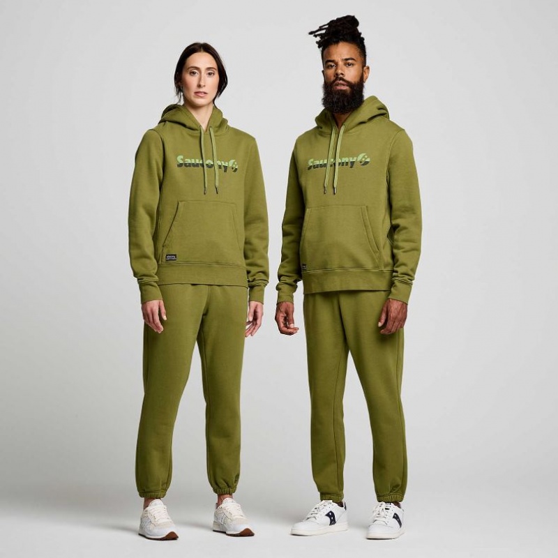 Saucony Recovery Hoodie Herren Olivgrün | SCHWEIZ XBRGU