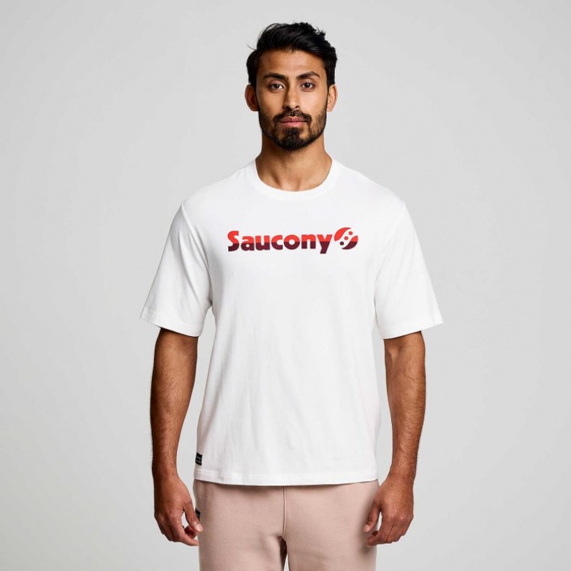 Saucony Recovery Kurzes Sleeve T-Shirt Herren Weiß | SCHWEIZ WGUVF