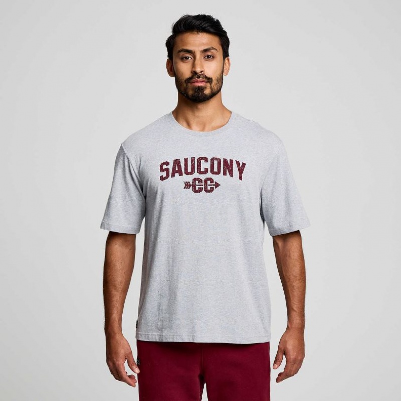 Saucony Recovery Kurzes Sleeve T-Shirt Herren Hellgrau | SCHWEIZ IJWHG