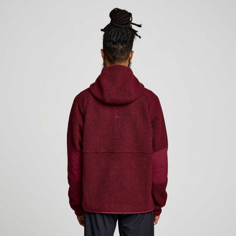 Saucony Recovery Sherpa Pullover Hoodie Herren Bordeaux | SCHWEIZ OSFPK