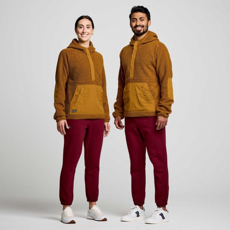 Saucony Recovery Sherpa Pullover Hoodie Herren Braun | SCHWEIZ JKWPY