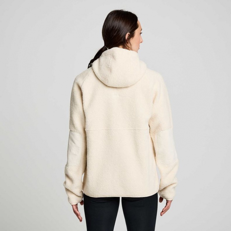 Saucony Recovery Sherpa Pullover Hoodie Damen Beige | SCHWEIZ ROUXF