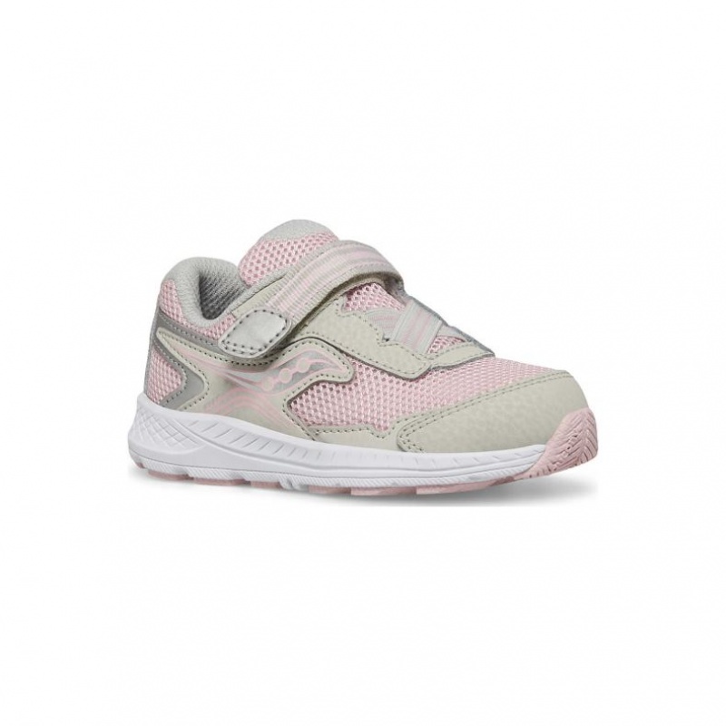 Saucony Ride 10 Jr. Sneaker Kleine Kinder Rosa Grau | SCHWEIZ GLHQT