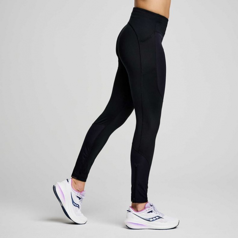 Saucony Runshield Strumpfhose Damen Schwarz | SCHWEIZ XCKRS