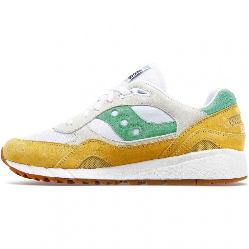 Saucony Shadow 6000 Sneaker Damen Weiß Gelb Grün | SCHWEIZ VYKLR