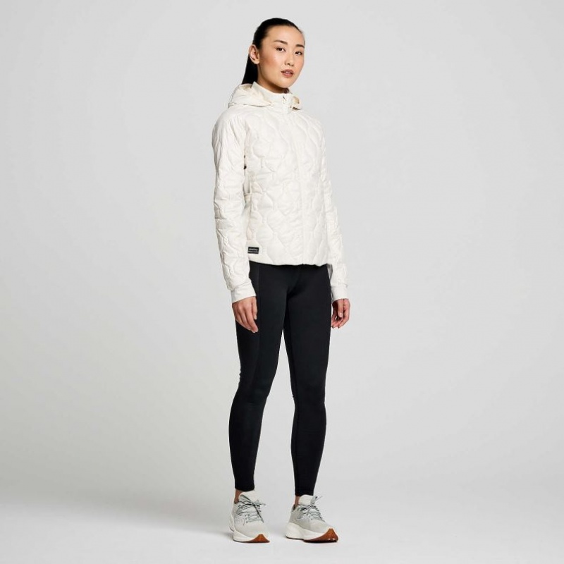 Saucony Solstice Oysterpuff Jacke Damen Weiß | SCHWEIZ KJENP