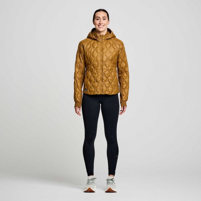 Saucony Solstice Oysterpuff Jacke Damen Braun | SCHWEIZ EZTJG