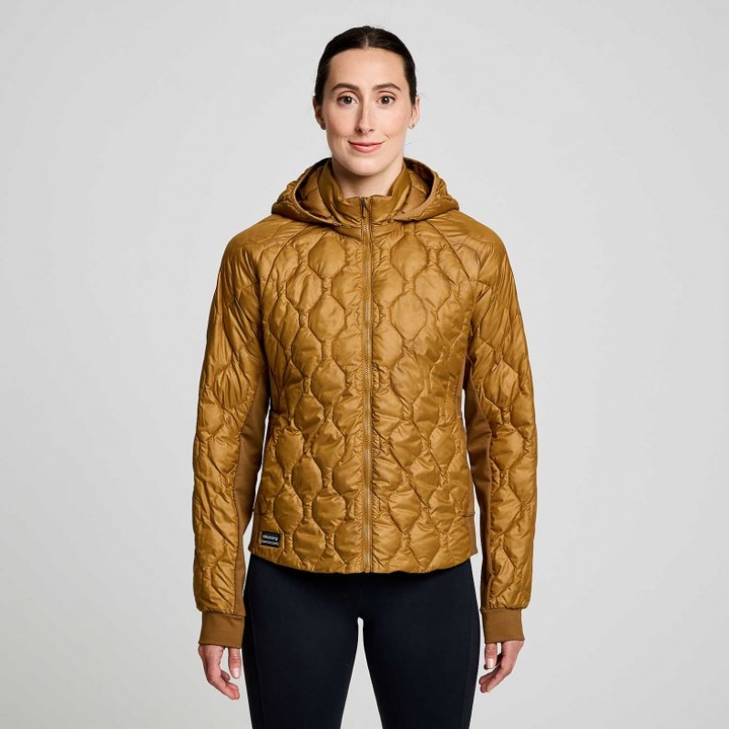 Saucony Solstice Oysterpuff Jacke Damen Braun | SCHWEIZ EZTJG