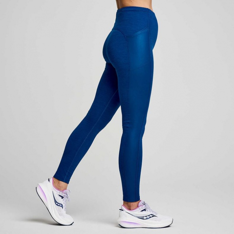 Saucony Solstice Strumpfhose Damen Indigo | SCHWEIZ TUELA