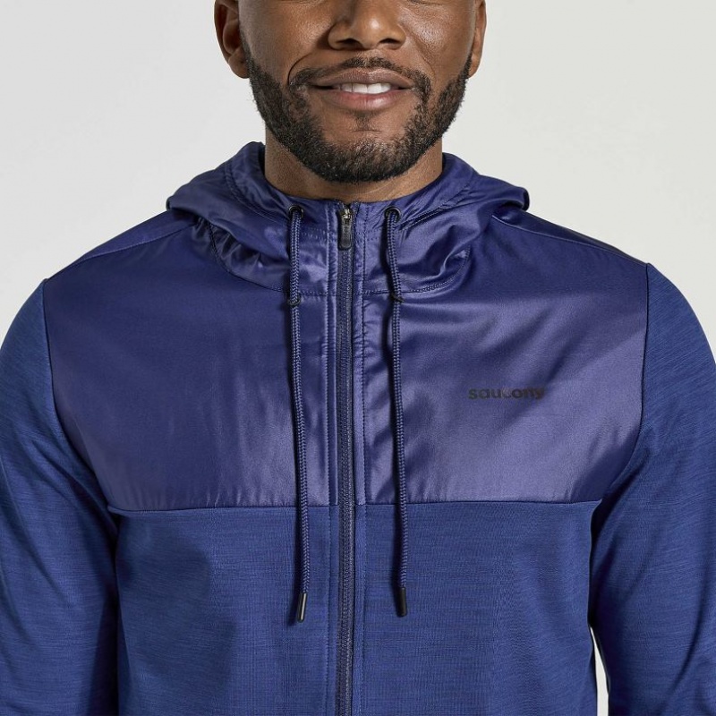 Saucony Solstice Zip Hoodie Herren Navy | SCHWEIZ HYZLN