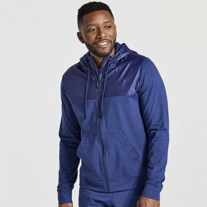 Saucony Solstice Zip Hoodie Herren Navy | SCHWEIZ HYZLN