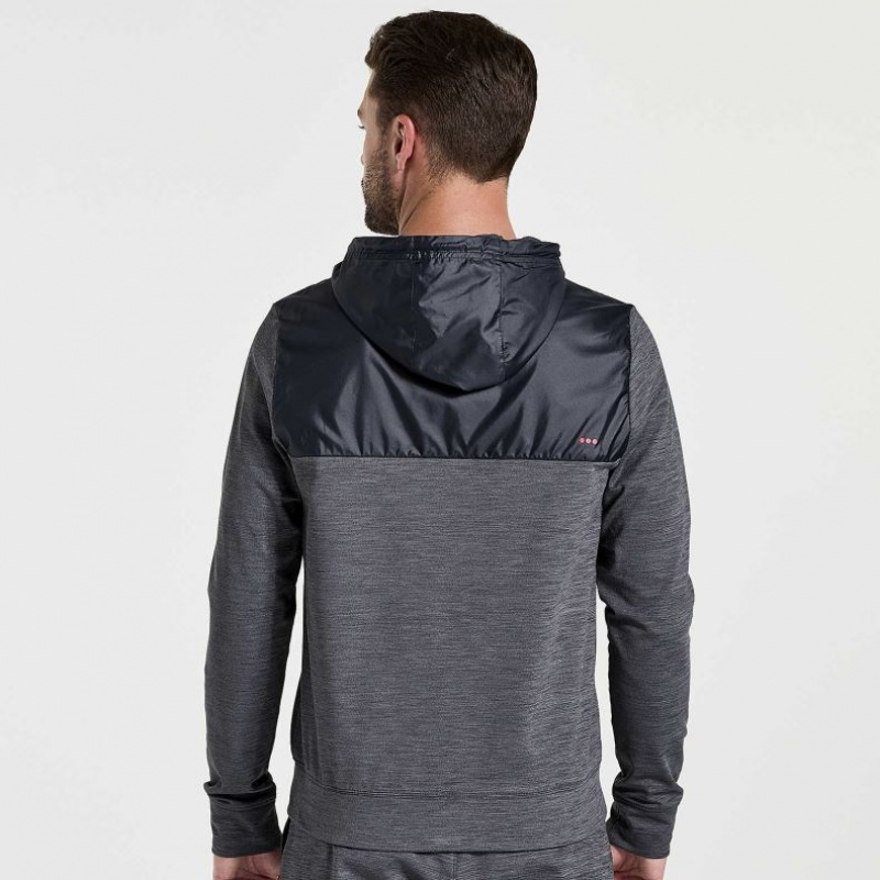 Saucony Solstice Zip Hoodie Herren Schwarz | SCHWEIZ YPERF