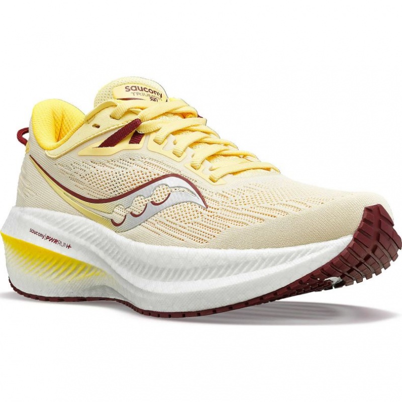 Saucony Triumph 21 Laufschuhe Damen Gelb | SCHWEIZ WABOK