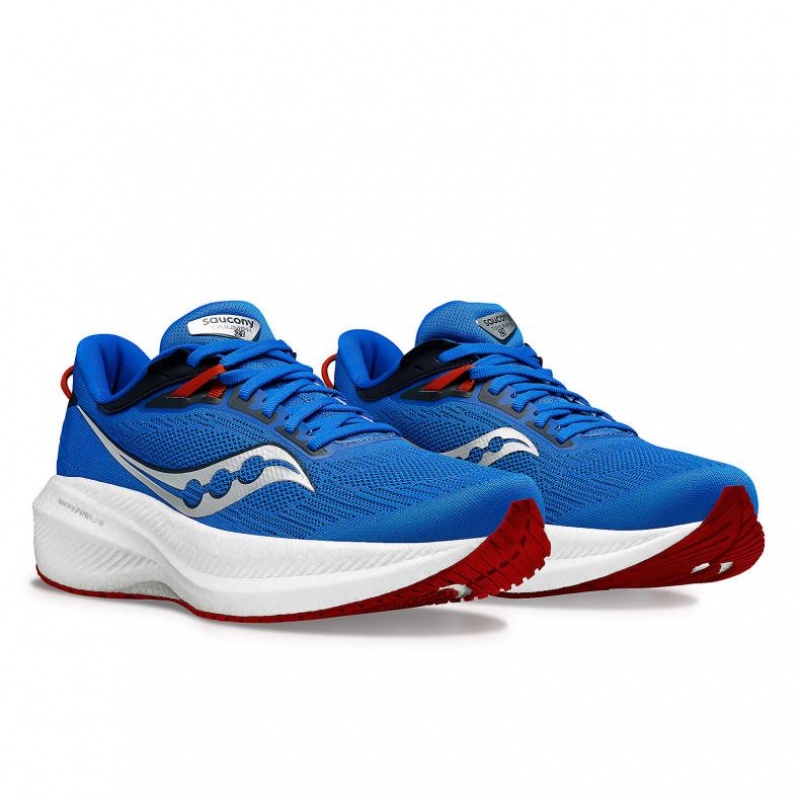 Saucony Triumph 21 Laufschuhe Herren Blau | SCHWEIZ MOIZU