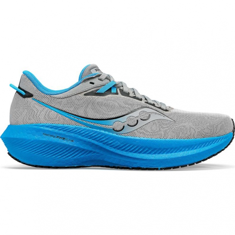 Saucony Triumph 21 Laufschuhe Herren Silber Blau | SCHWEIZ IQWJU