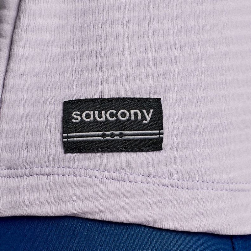 Saucony Triumph 3D Crew Sweatshirt Damen Lila | SCHWEIZ GVKPQ