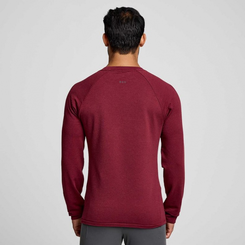 Saucony Triumph 3D Crew Sweatshirt Herren Rot | SCHWEIZ BFZQC