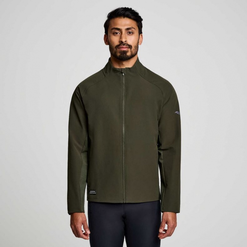 Saucony Triumph Jacke Herren Olivgrün | SCHWEIZ RSHVN