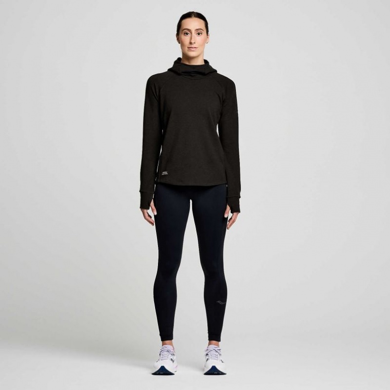 Saucony Triumph Tunic Hoodie Damen Schwarz | SCHWEIZ DTEGO