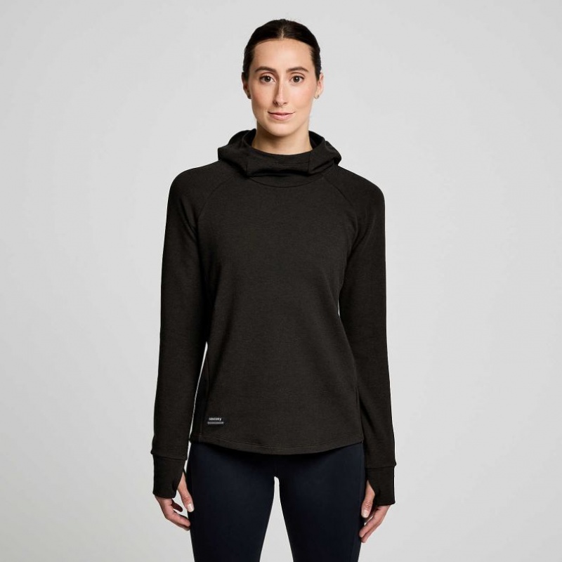 Saucony Triumph Tunic Hoodie Damen Schwarz | SCHWEIZ DTEGO