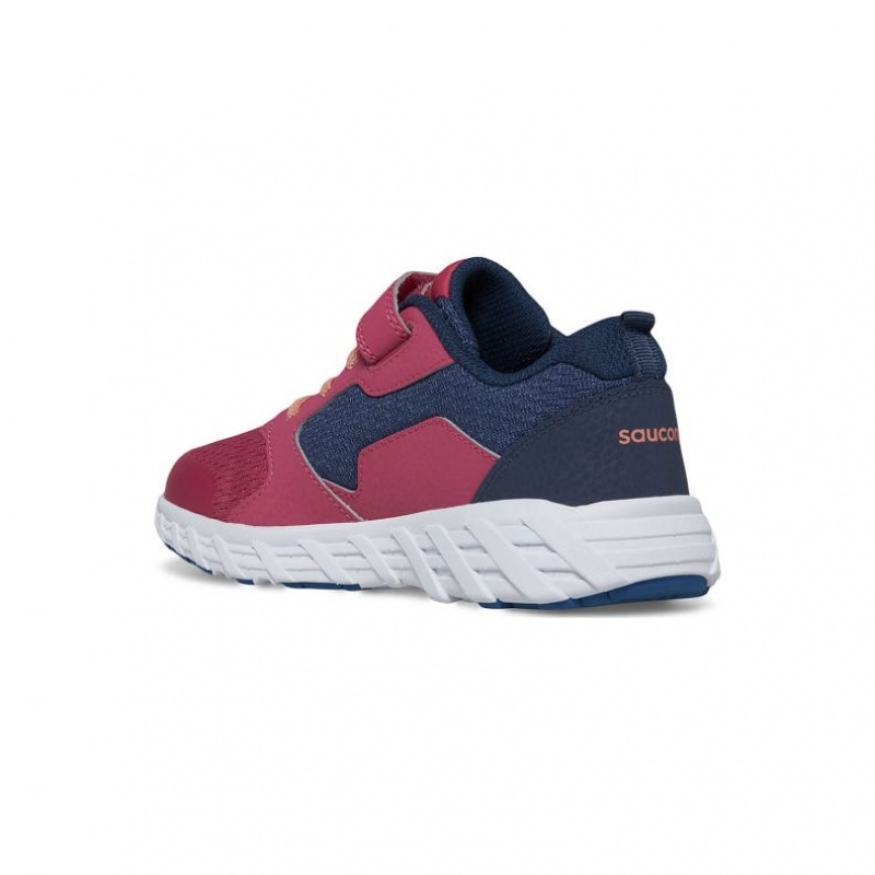 Saucony Wind 2.0 A/C Sneaker Große Kinder Navy Rot | SCHWEIZ BSKHI