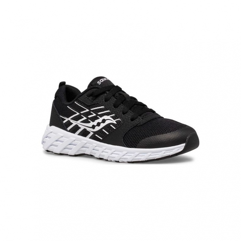 Saucony Wind 2.0 Lace Sneaker Große Kinder Schwarz | SCHWEIZ TPBCU