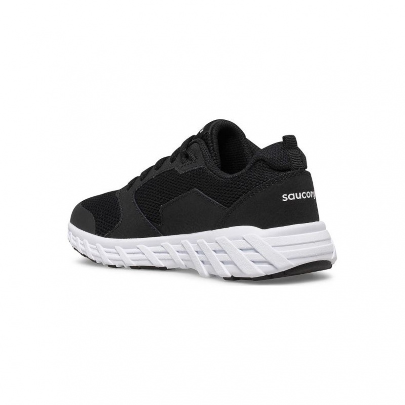 Saucony Wind 2.0 Lace Sneaker Große Kinder Schwarz | SCHWEIZ TPBCU