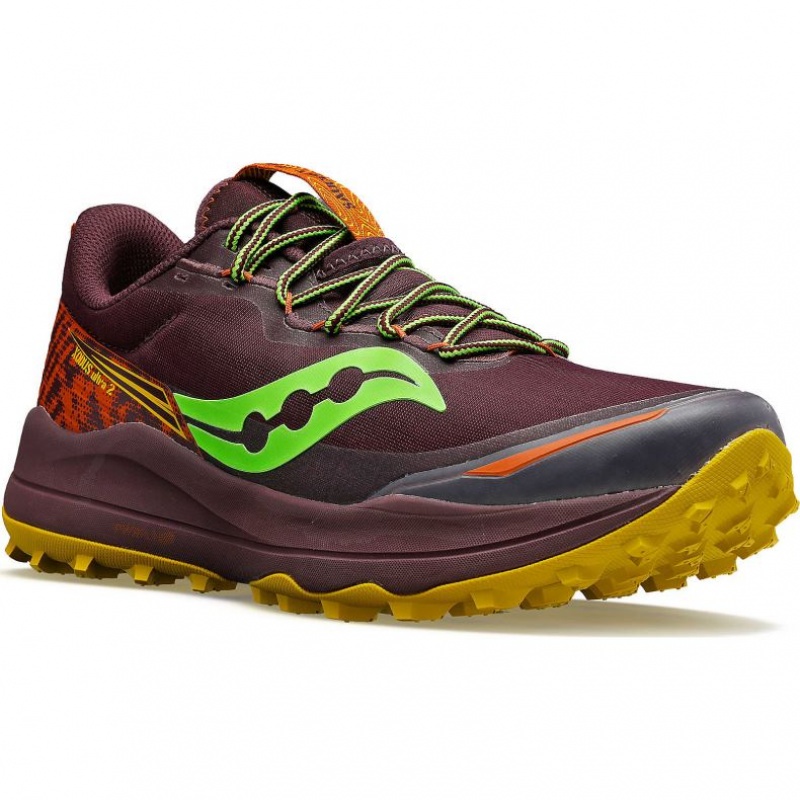 Saucony Xodus Ultra 2 Trailrunning Schuhe Herren Bordeaux | SCHWEIZ FNVAX